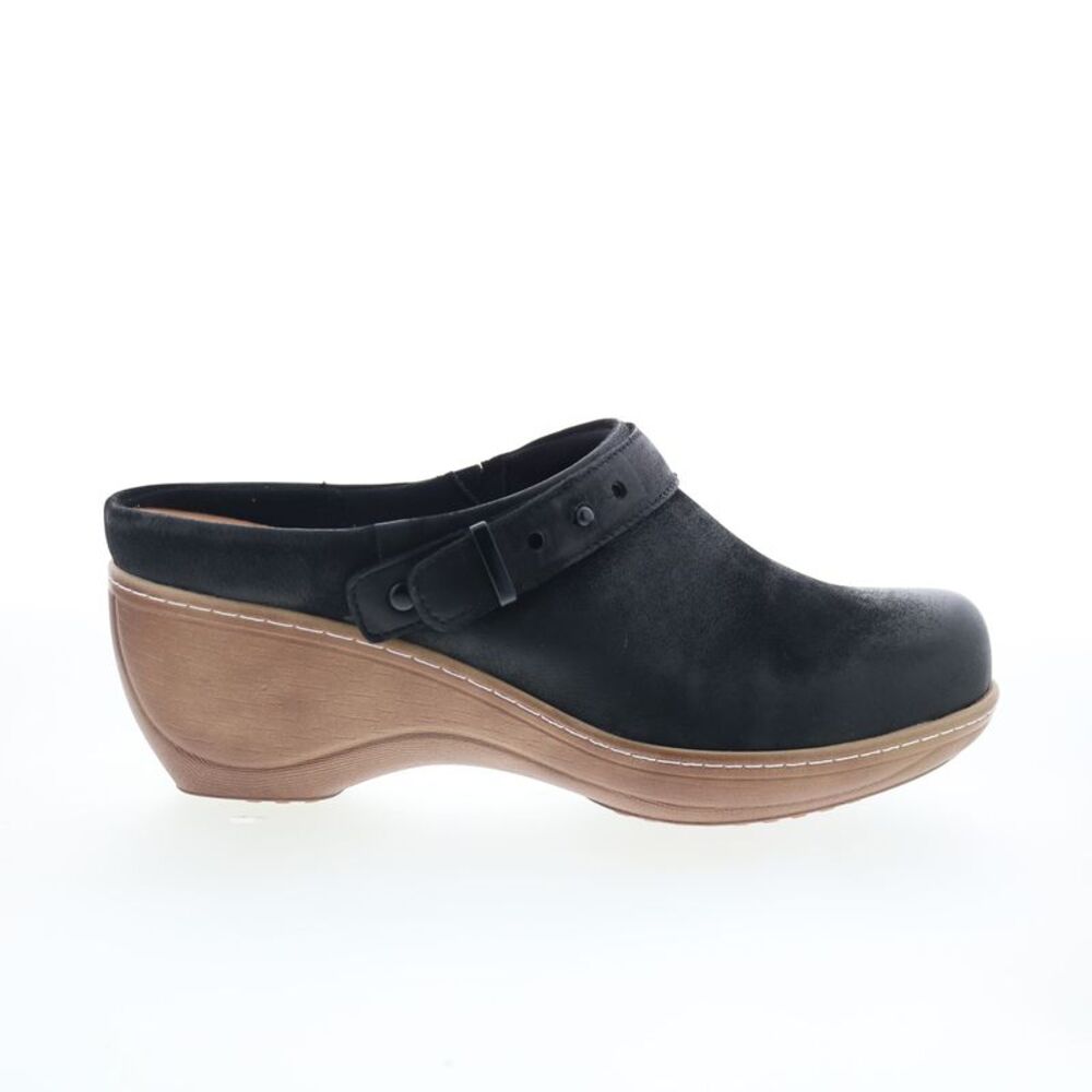 BRAND NWB Softwalk mules- black suede